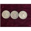 Image 18 : FRANKLIN SILVER HALF DOLLARS - THREE COINS