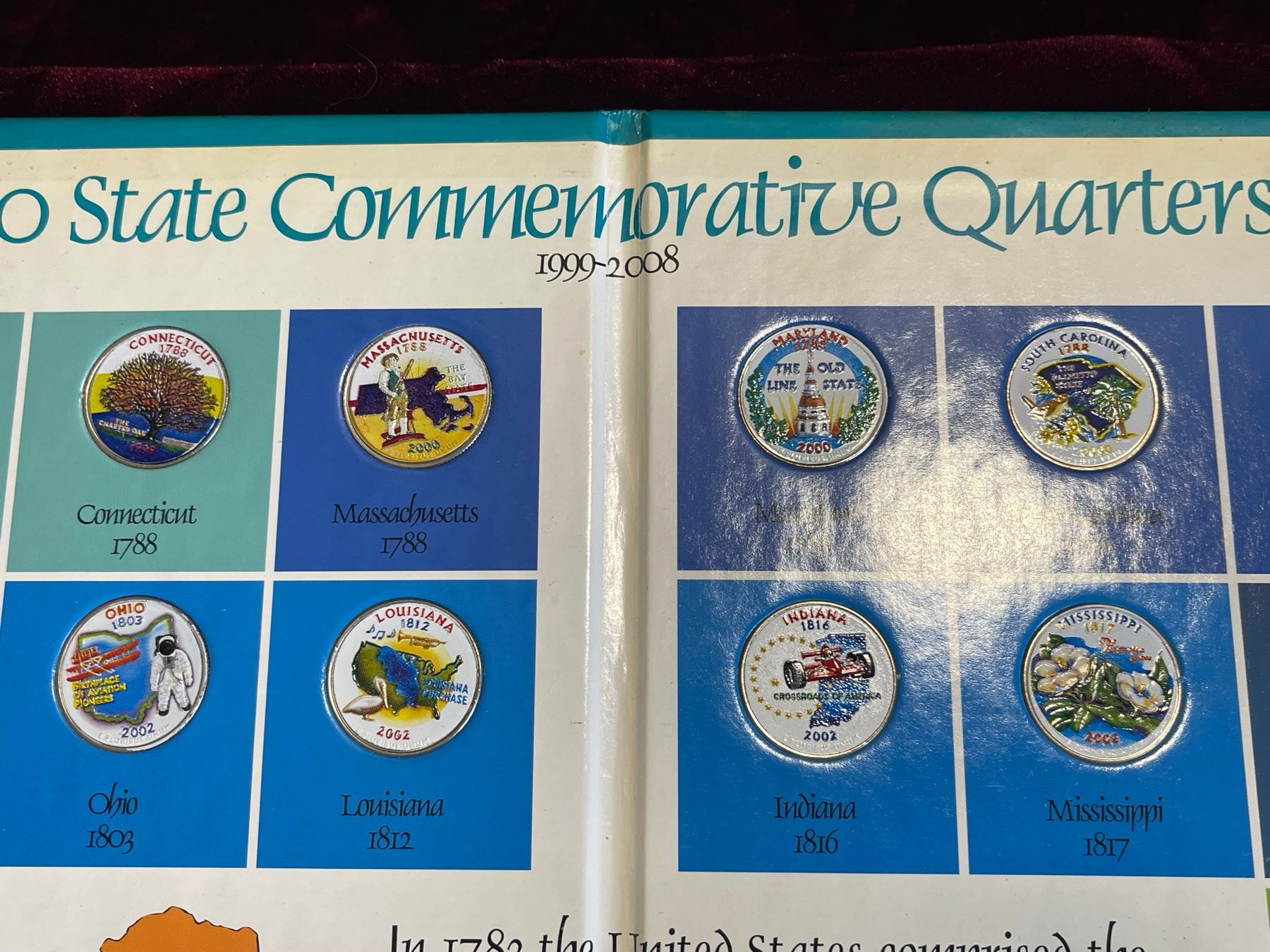 Quarters Colorized COLORIZED STATE QUARTERS - Cornerbids