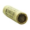 Image 2 : Original Bank Roll of (50) Brilliant Uncirculated 1964-D Roosevelt Dime Coins