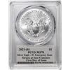 Image 2 : 2021-(S) Ty. 1 $1 American Silver Eagle Coin PCGS MS70 Cleveland Signature FDOI