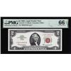 Image 1 : 1963 $2 Legal Tender STAR Note Fr.1513* PMG Gem Uncirculated 66EPQ