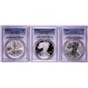 Image 1 : 20th Anniversary 2006 $1 American Silver Eagle (3) Coin Set PCGS PR70/Rev PR70/MS70