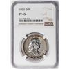 Image 1 : 1950 Proof Franklin Half Dollar Coin NGC PF65