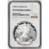 Image 1 : 1987-S $1 Proof American Silver Eagle Coin NGC PF69 Ultra Cameo