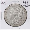 Image 1 : 1893-CC $1 Morgan Silver Dollar Coin