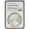 Image 1 : 2014-W $1 Proof American Silver Eagle Coin NGC PF69 Ultra Cameo