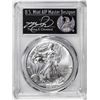 Image 1 : 2021-(S) Ty. 1 $1 American Silver Eagle Coin PCGS MS70 Cleveland Signature FDOI