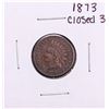Image 1 : 1873 Closed 3 Indian Head Cent Coin
