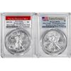 Image 1 : Lot of 2021-(S) Type 1 & 2 $1 American Silver Eagle Coins PCGS MS70 First Strike
