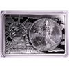 Image 1 : 1997 $1 American Silver Eagle Coin & 2oz Silver Bar Set