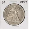 Image 1 : 1843 $1 Seated Liberty Silver Dollar Coin