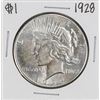 Image 1 : 1928 $1 Peace Silver Dollar Coin