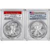 Image 1 : Lot of 2021-(S) Type 1 & 2 $1 American Silver Eagle Coins PCGS MS70 First Strike