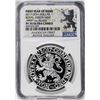 Image 1 : 2017 Netherlands Proof Lion Dollar Restrike Silver Coin NGC PF70 Ultra Cameo FYOI