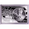 Image 1 : 1993 $1 American Silver Eagle Coin & 2oz Silver Bar Set