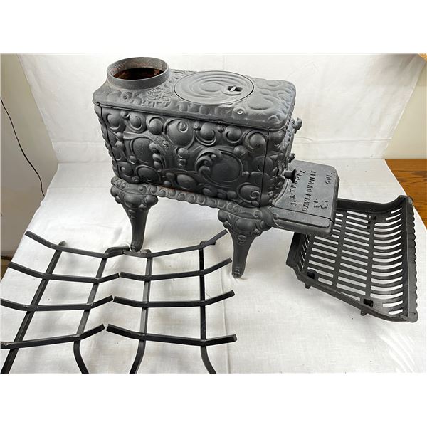 Vintage Cast Iron Box Stove