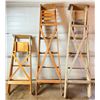 Image 2 : 3 Wooden Ladders