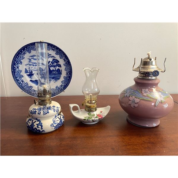 Oil Lamps Lot