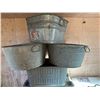 Image 1 : 4 Galvinized Tubs