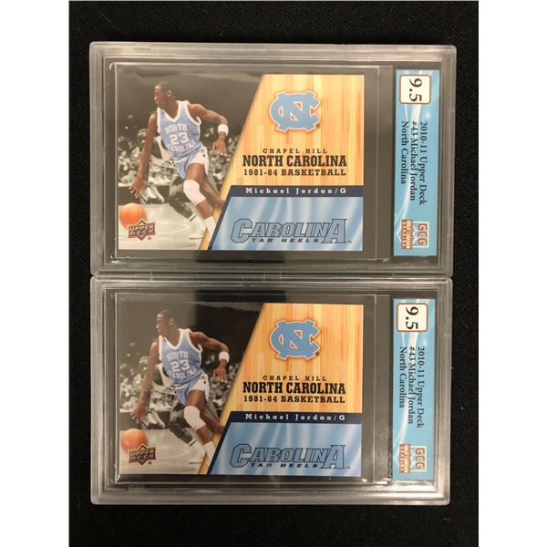 2010 MICHAEL JORDAN GRADED BASKETBALL CARD LOT (GCG 9.5)