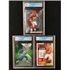 Image 1 : GCG GRADED NFL STAR AND ROOKIE CARD LOT (HIGH GRADES)