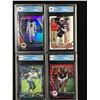 Image 1 : GCG HIGH GRADE STAR AND ROOKIE CARD LOT FOOTBALL