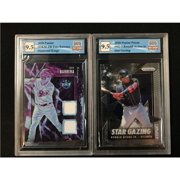 GCG GRADED MLB INSERT STAR CARD LOT (GCG 9.5)