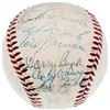 Image 2 : 1954 NY Yankees Team Signed Official AL Baseball With 29 SigS Including Mickey Mantle Beckett