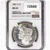 Image 1 : 1881-S Morgan Silver Dollar NGC-MS63