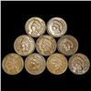 Image 1 : (9) Indian Head Cents NICELY CIRCULATED