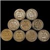 Image 2 : (9) Indian Head Cents NICELY CIRCULATED