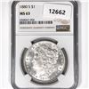 Image 1 : 1880-S Morgan Silver Dollar NGC-MS63