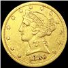 Image 1 : 1880 $5 Gold Half Eagle NICELY CIRCULATED