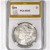 Image 1 : 1899 Morgan Silver Dollar PGA-MS65
