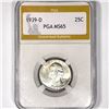 Image 1 : 1939-D Washington Silver Quarter PGA-MS65