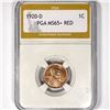 Image 1 : 1920-D Wheat Cent PGA-MS65+ RED