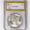 Image 1 : 1922-D Silver Peace Dollar PGA-MS64
