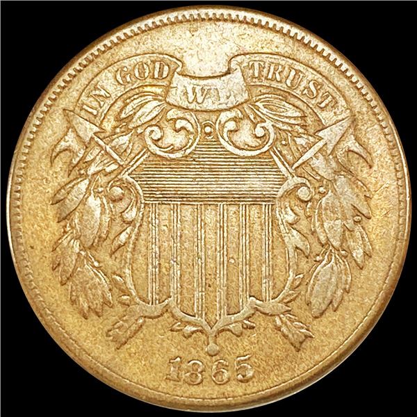 1865 Two Cent Piece NEARLY UNCIRCULATED
