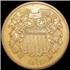 Image 1 : 1865 Two Cent Piece NEARLY UNCIRCULATED