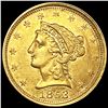 Image 1 : 1853 $2.50 Gold Quarter Eagle UNCIRCULATED