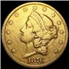 1876-S $20 Gold Double Eagle LIGHTLY CIRCULATED