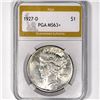 1927-D Silver Peace Dollar PGA-MS63+