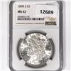 Image 1 : 1890-S Morgan Silver Dollar NGC-MS62
