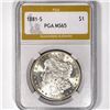 1881-S Morgan Silver Dollar PGA-MS65