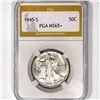 1945-S Walking Liberty Half Dollar PGA-MS65+