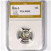 1926-D Mercury Silver Dime PGA-MS62