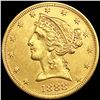 Image 1 : 1888 $5 Gold Half Eagle UNCIRCULATED