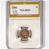 Image 1 : 1885 Indian Head Cent PGA-MS64