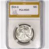Image 1 : 1939-D Walking Liberty Half Dollar PGA-MS65