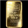 Image 1 : Credit Suisse 1oz Gold Bar UNCIRCULATED